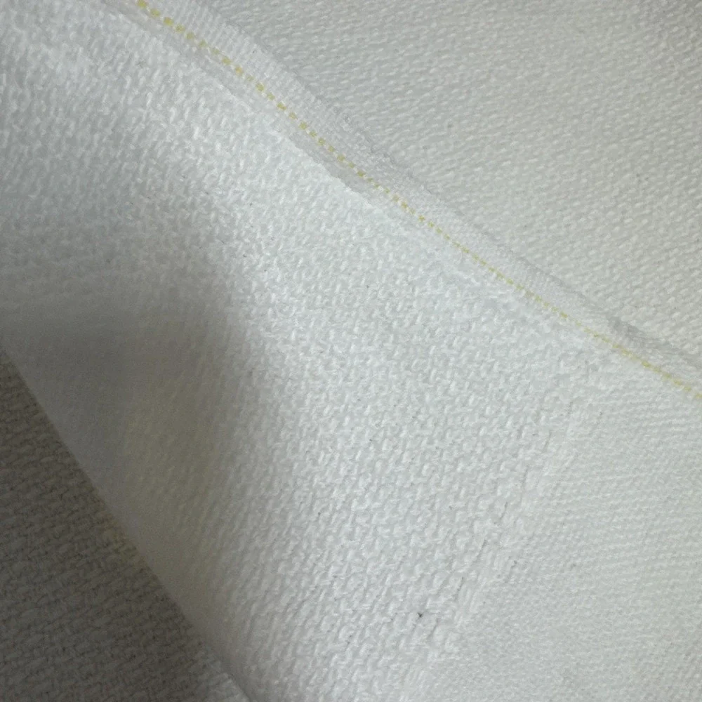 VTG‎ Linen Tea Towels Lot 3 Linen Flour Sack Striped Solid Edge Brocade Kitchen